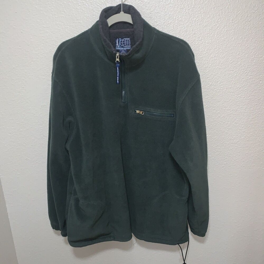 Arctic Zone Men’s Fleece Quarter Zip Jacket Size XL Green